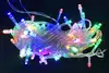 Электрическая гирлянда шнур 14 метров 160 LED ламп ,цветная , контроллер прозрачный провод