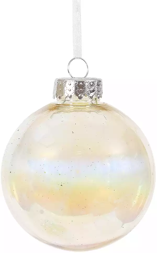 Новогодний шар 8 см блики 058B-599B