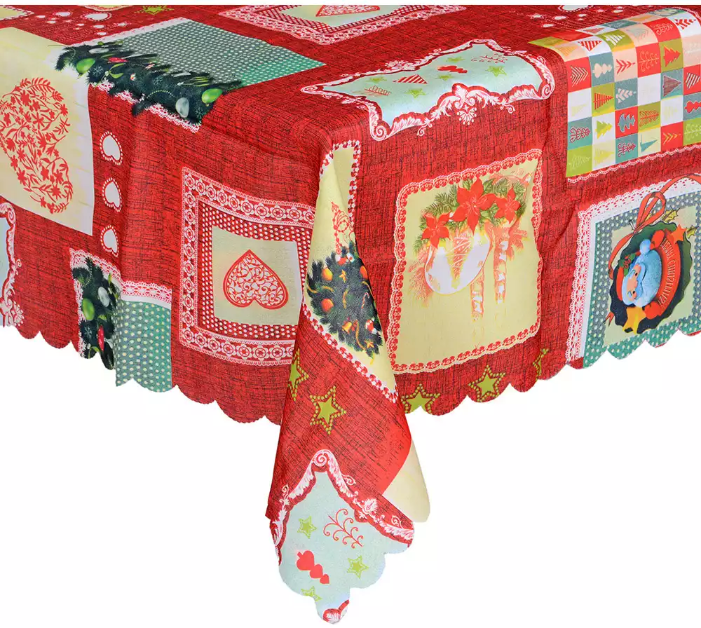 Скатерть 220х150 см Новогодняя 058B-577B