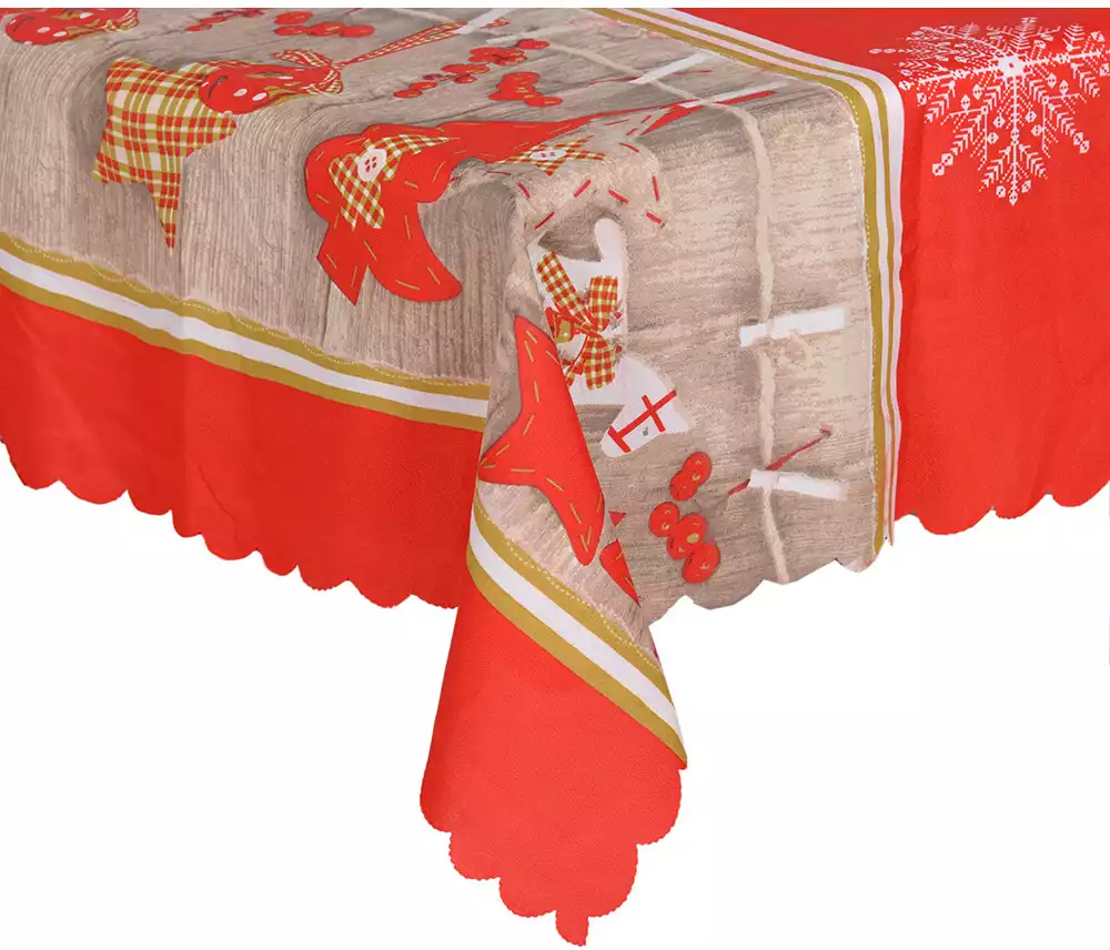 Скатерть 220х150 см Новогодняя 058B-579B