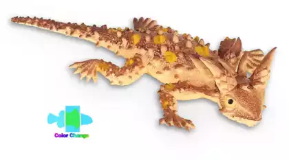 Детская игрушка животного в виде жабовидной ящерицы, меняющая цвет под водой W6328-74 Я играю в зоопарк