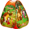 Детская игровая палатка Играем вместе Маша И Медведь 81*81*91 см