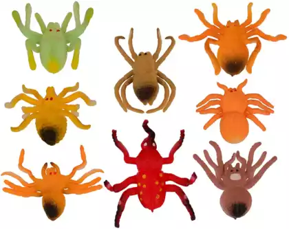 Набор насекомых ввиде пауков W6328-127 8 шт. в уп.