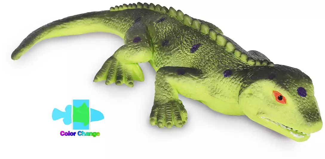 Детская игрушка животного в виде ящерицы- гаттерии, меняющей цвет под водой W6328-201 Я играю в зоопарк
