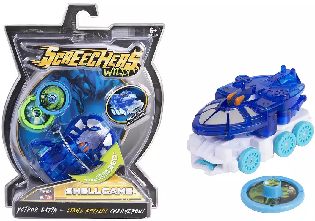 Дикие Скричеры Машинка-трансформер Шеллгейм л1 ТМ Screechers Wild н/к
