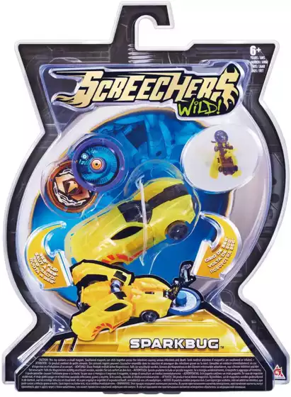 Дикие Скричеры Машинка-трансформер Спаркбаг л1 ТМ Screechers Wild 34822
