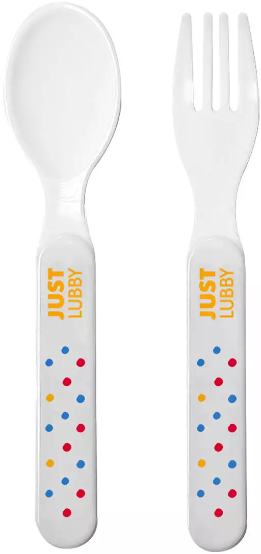 Набор LUBBY: ложка и вилка от 4 мес.