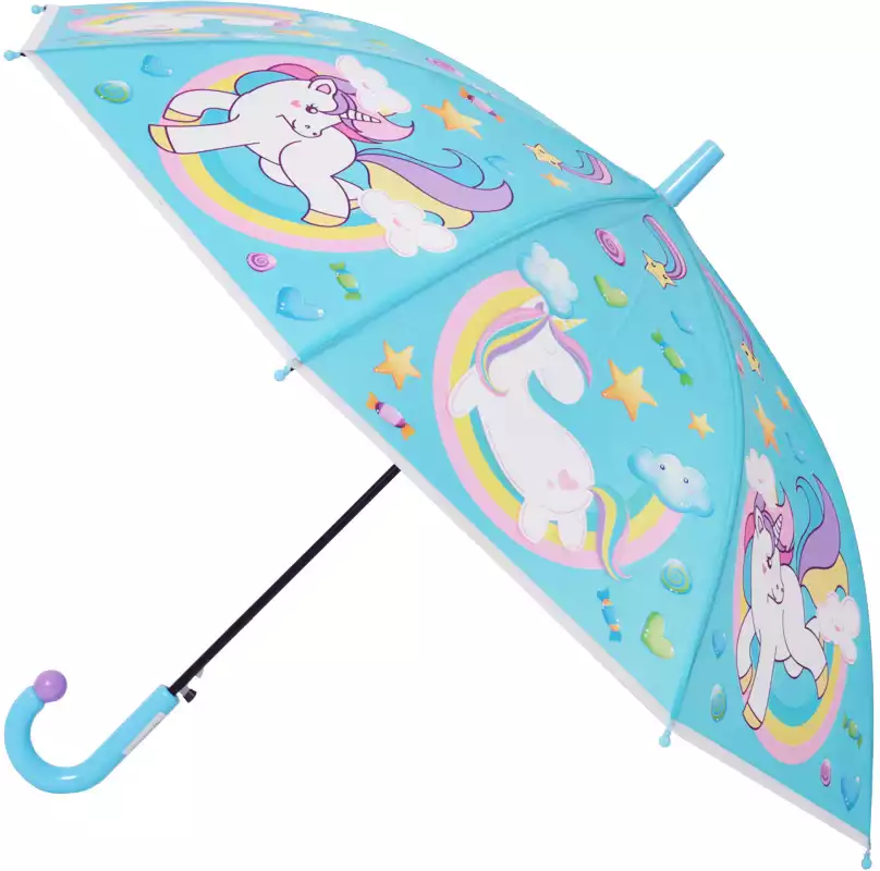 Зонтик голубой  Пони 215-49