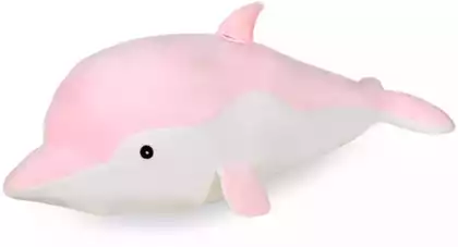 Мягкая игрушка Дельфин Триша бело-розовый 70 см 0722-8-1