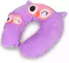 Мягкая подушка на шею + повязка на глаза Сова фиолетовая 28 см 1441-10-1, фиолетовый