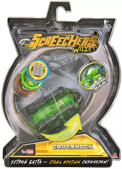 Дикие Скричеры Машинка-трансформер Крокшок л2 ТМ Screechers Wild 34827