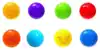 Шары для сухого бассейна Разноцветные с рисунком 7,5 см, 90 шт 1180345 Соломон