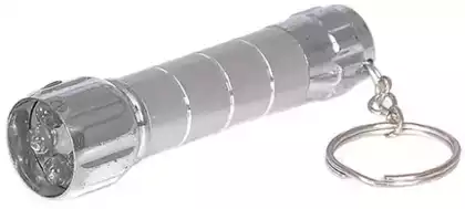 Фонарик брелок серебро 058A-3692A-2