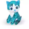Мягкая игрушка Кошка Тиара голубая с пайетками 24 см CYS9241-1