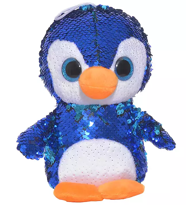 Мягкая игрушка Пингвин Сапфир с пайетками 20 см H-8198-2