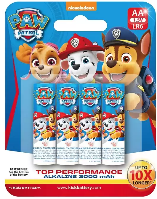 Батарейки AA LR6 Alkaline Paw Patrol (4 шт в уп)