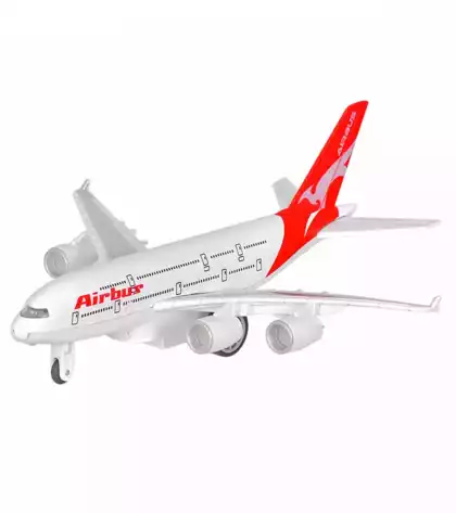 Модель самолета AIRBUS A380 1:280 (22см) свет, звук, инерция A40