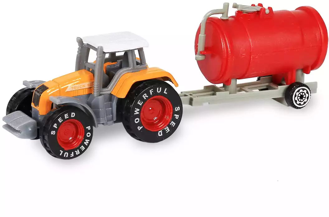 Модель трактора с прицепом 15см TN-N03-1