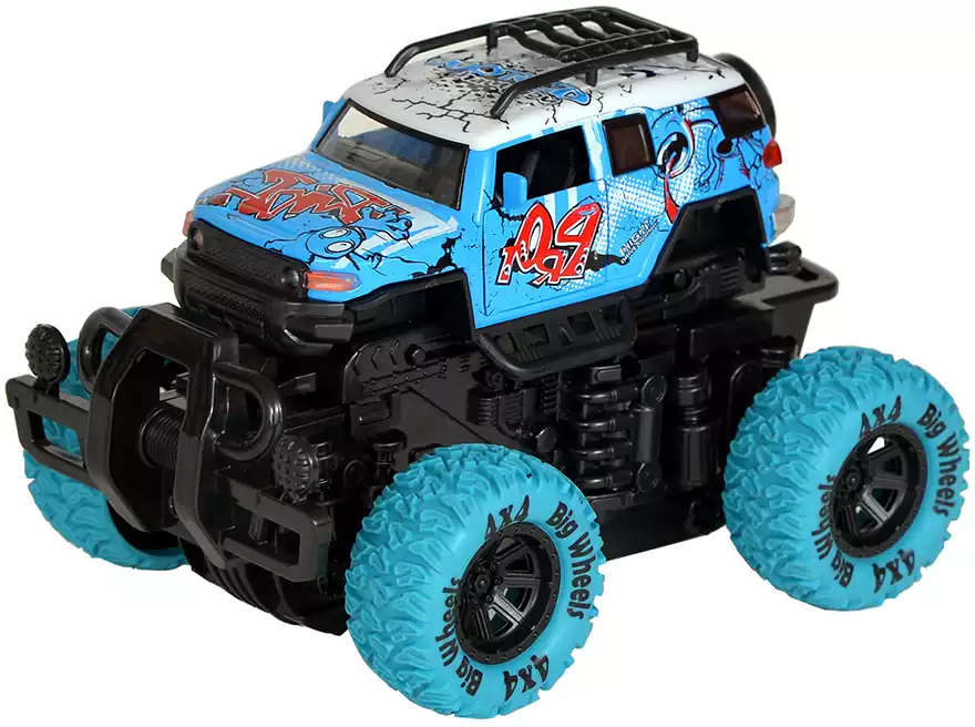 Модель машины Бигфут-перевертыш 4WD Toyota FJ Cruiser 4x4 1:36 (12см) Инерционный механизм HT11-55A