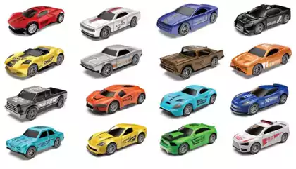 Игровой набор из 16-ти металлических машин 1:64 8886-01