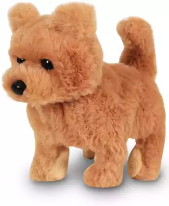 Мягкая игрушка Собака чау-чау светло-коричневая механическая 16 см 2704-8-2
