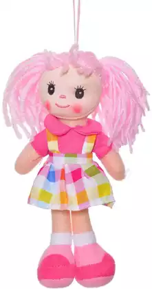 Мягкая игрушка Кукла Лиза в розовом платье 20 см 1233-1-2
