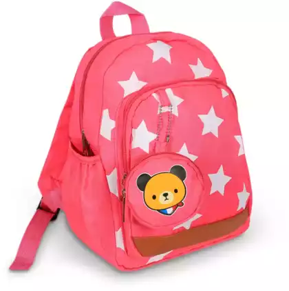 Мягкий рюкзак Звезды с кошелечком розовый 29 см 139-1