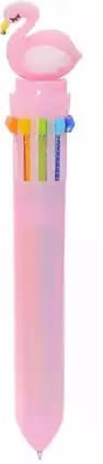 Ручка шариковая 0,7мм 10 цветов Фламинго 058C-2421C