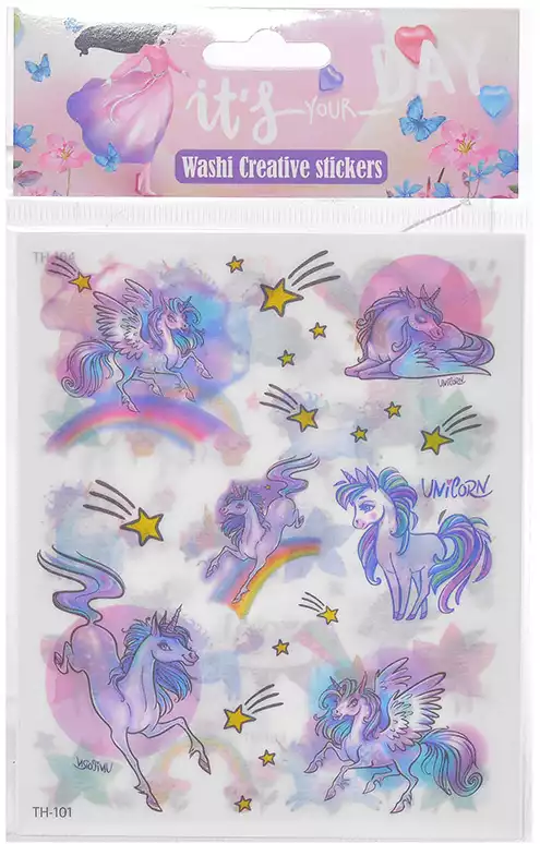 Наклейки для декорирования Единорог TH-101
