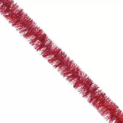 Новогодняя мишура красная 9 см длина 2 метра