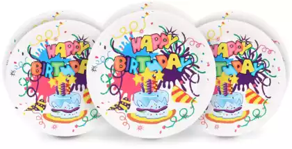 Набор тарелок Happy Birthday (23см) 6шт