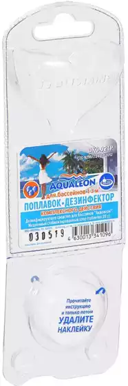 Дезинфицирующее средство- поплавок медленный хлор Комплекс Aqualeon в таб. 20 г