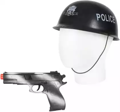 Набор полицейского 2212 (пистолет-трещетка+каска)
