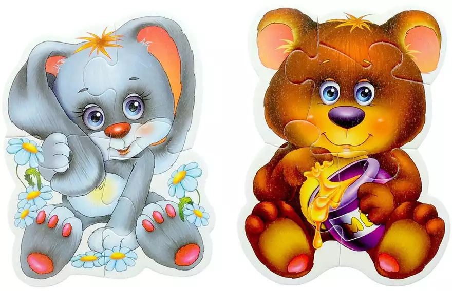 Пазлы магнитные Baby puzzle Лесные жители VT3208-03 ВладиТ