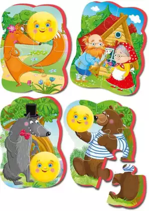 Пазлы мягкие Baby puzzle Сказки Колобок VT1106-62 ВладиТ