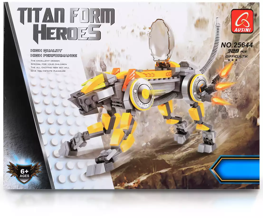 Конструктор блочный Робот-трансформер 329 дет. 25644 Ausini