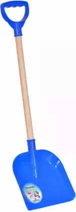 Эффект Лопата детская с деревянной ручкой 63см.синяя