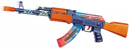 Автомат на батарейках АК-47 свет, звук, вибрация 998-08