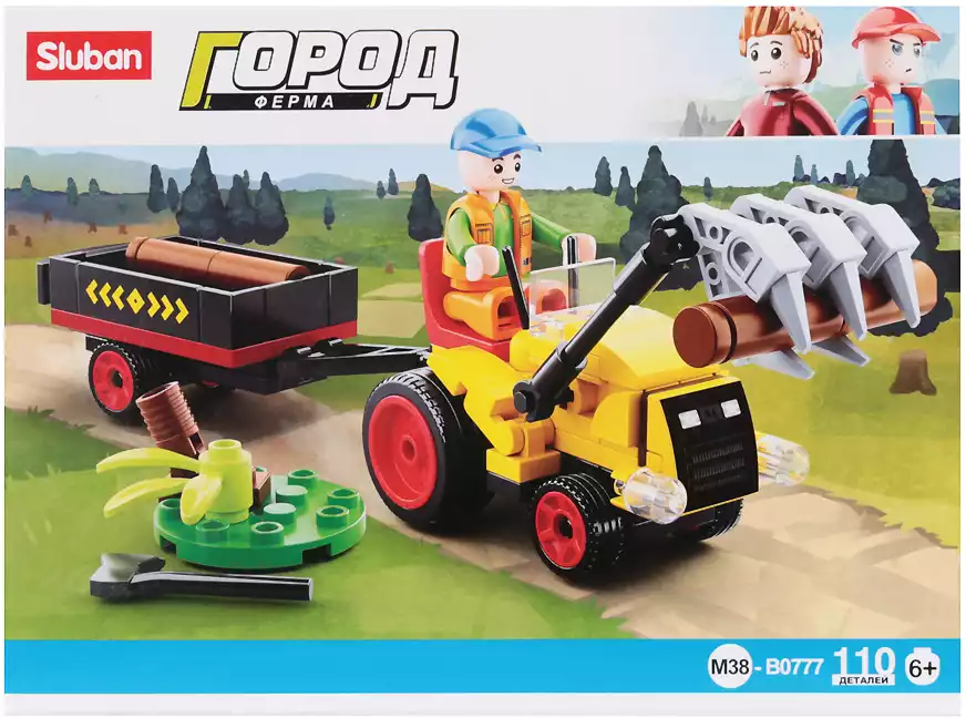 Конструктор блочный Спецтехника для сада 110 дет. M38- B0777 Sluban