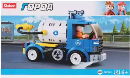 Конструктор блочный Поливочная машина 121 дет. M38- B0781C Sluban