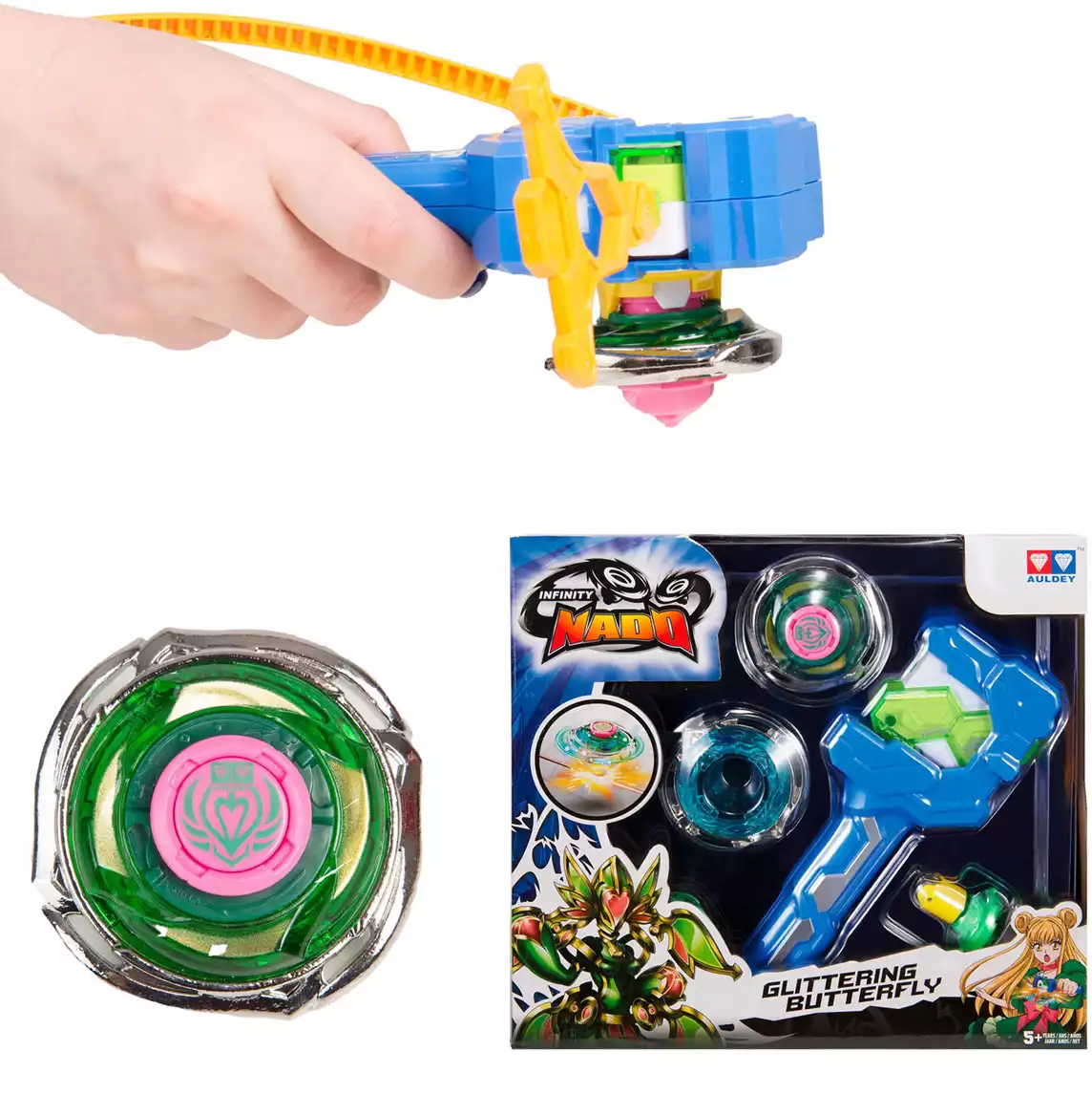 Инфинити Надо. Волчок Атлетик, Glittering Butterfly. TM Infinity Nado