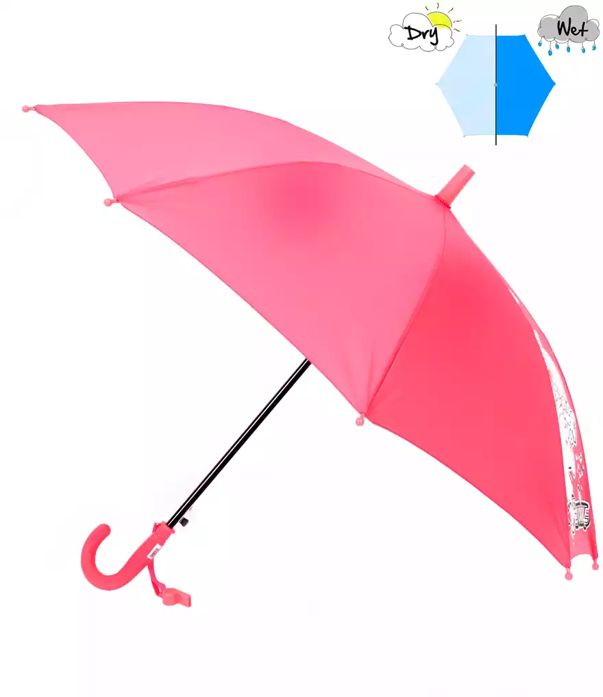 Зонтик розовый, меняющий цвет под водой с единорогом 058С-4540С