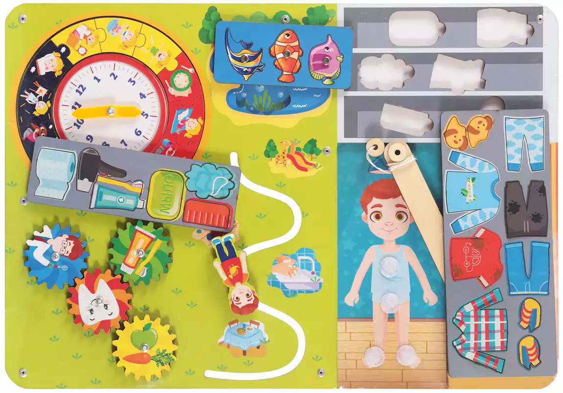 Бизиборд Гигиена 112306 Woodlandtoys