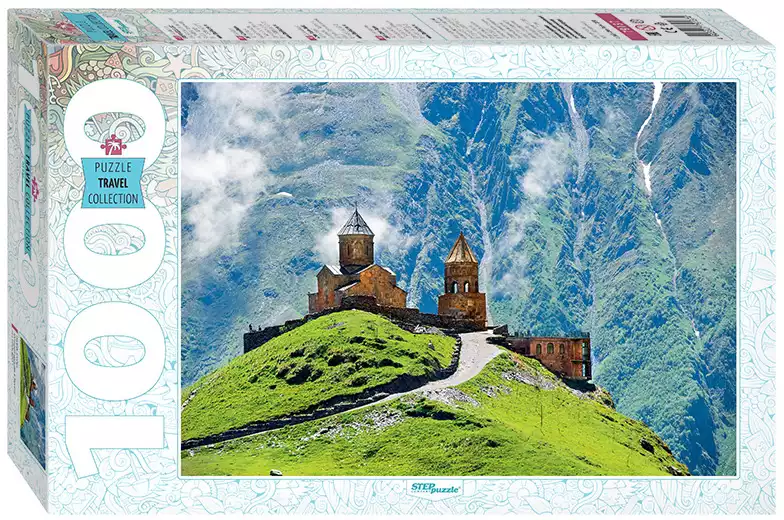 Пазл 1000 эл. Грузия. Казбек. Троицкая церковь в Гергети 79137 STEPpuzzle