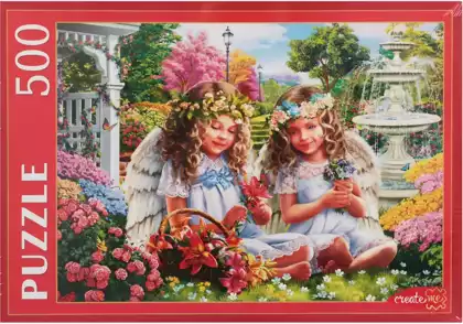 Пазл 500 эл. Два ангела в саду Ф500-5140 Рыжий кот