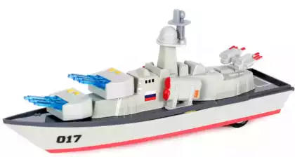 Модель Корабля 18,5см свет, звук, инерция FY017-12D