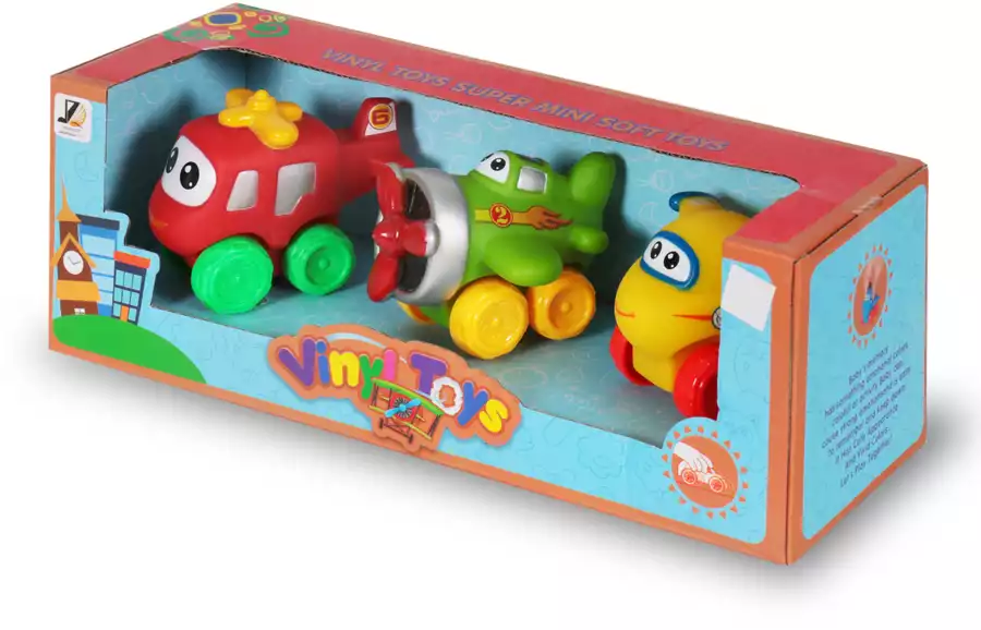 Набор резиновых игрушек Самолетики JZD-035-1