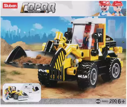 Конструктор блочный Sluban M38-B0803 Трактор 200 дет.