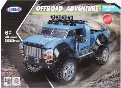 Конструктор джип синий XB-03032 555 дет.