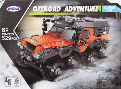 Конструктор джип оранжевый XB-03027 529 дет.